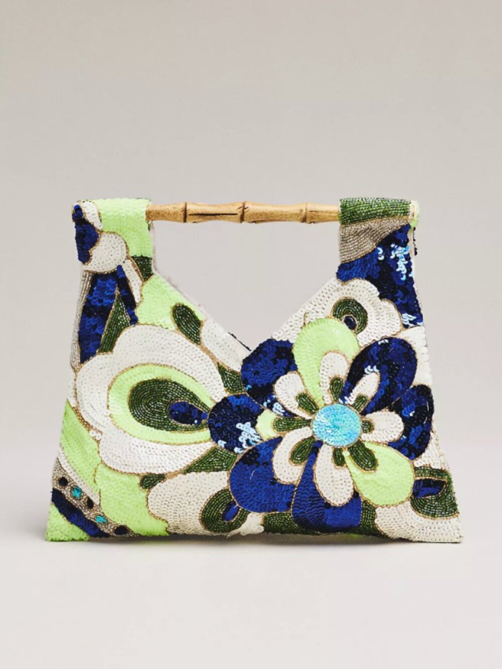 *Anthropologie* Maeve Beaded Bamboo Sequined Hand Bag - NEW!